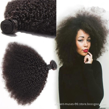 Wholesale unprocessed 14inch afro kinky curly synthetic hair weave bundles for women